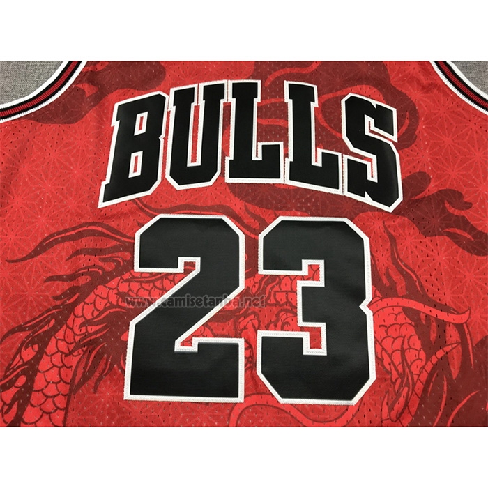 Camiseta Chicago Bulls Michael Jordan #23 Asian Heritage Throwback 1997-98 Rojo